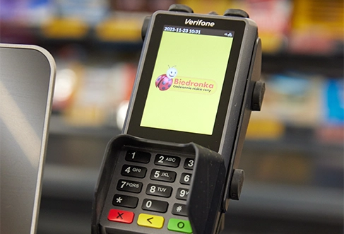 Biedronka card terminal (photo)