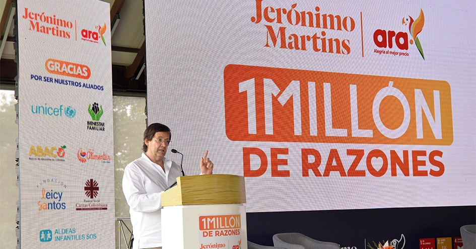 Pedro Soares dos Santos a discursar num evento da Ara (foto)