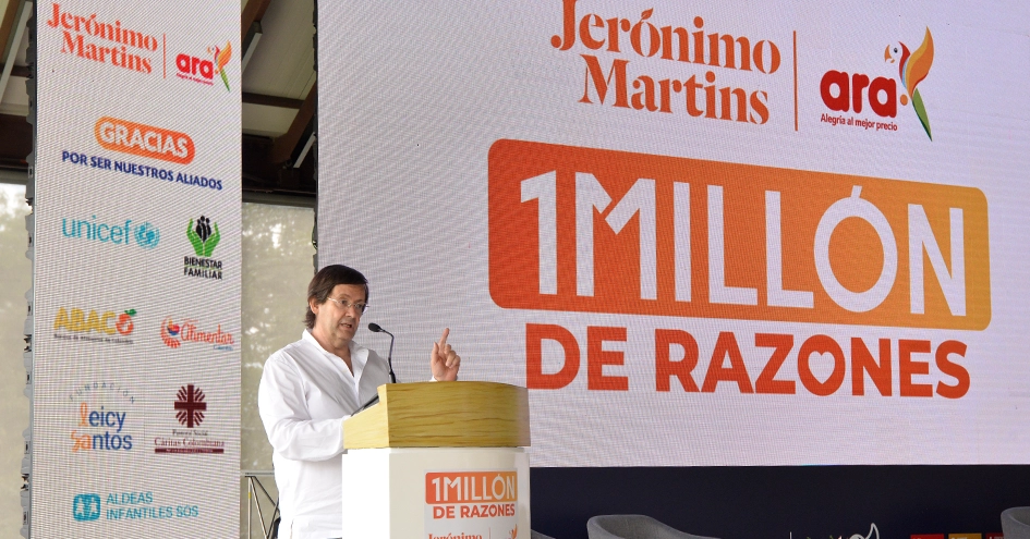 Pedro Soares dos Santos a discursar num evento da Ara (foto)